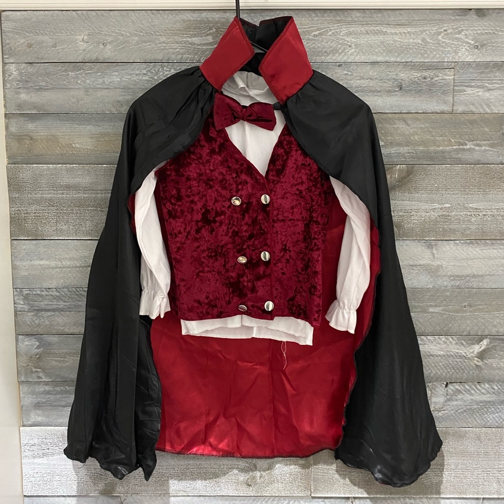 Kids size (8-10) Dracula Halloween outfit